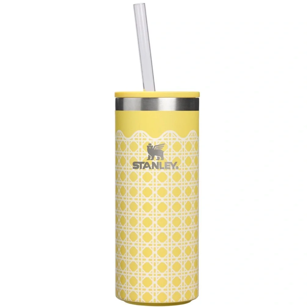 Stanley 10oz Everyday Slim Cooler Cup Daffodil Rattan / yellow picnic collection - Picture 1 of 1